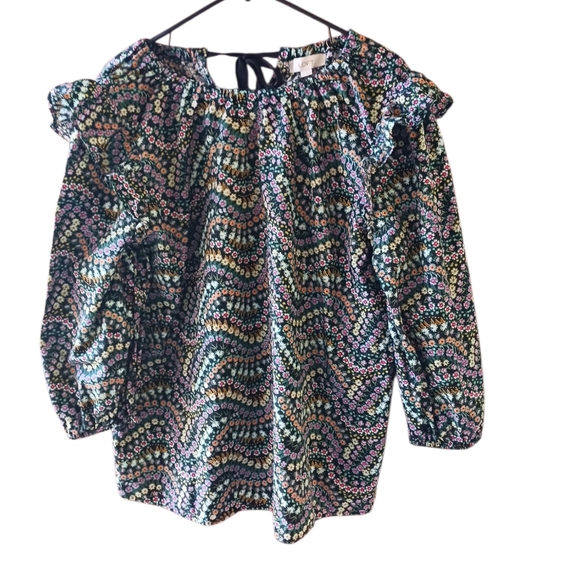 LOFT Floral Off-Shoulder Blouse - Picture 3 of 4